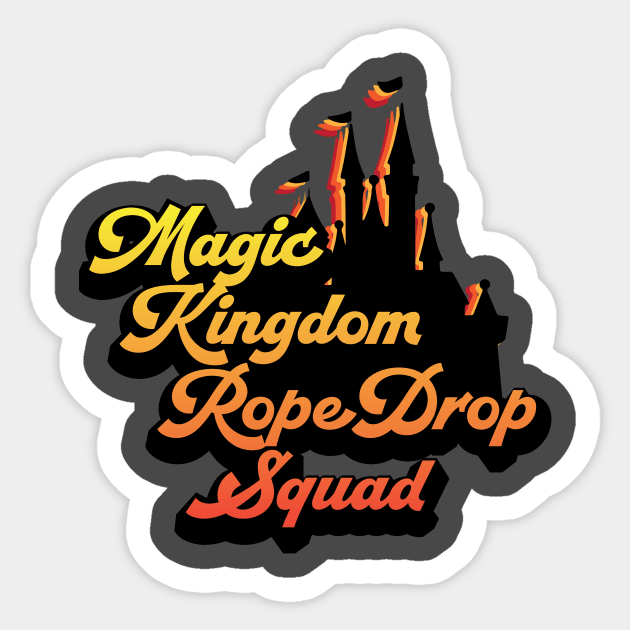 Magic Kingdom Rope Drop Squad Sticker by WearInTheWorld